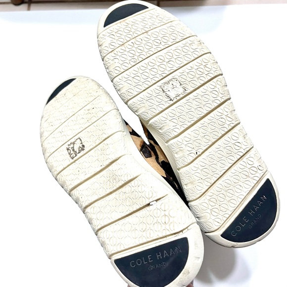 Cole Haan ZeroGran Calf Hair Leopard Women Sneakers size 7.5 - Picture 8 of 11